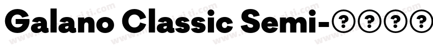Galano Classic Semi字体转换